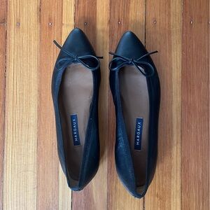 Margaux The Pointe Leather Ballet Flats